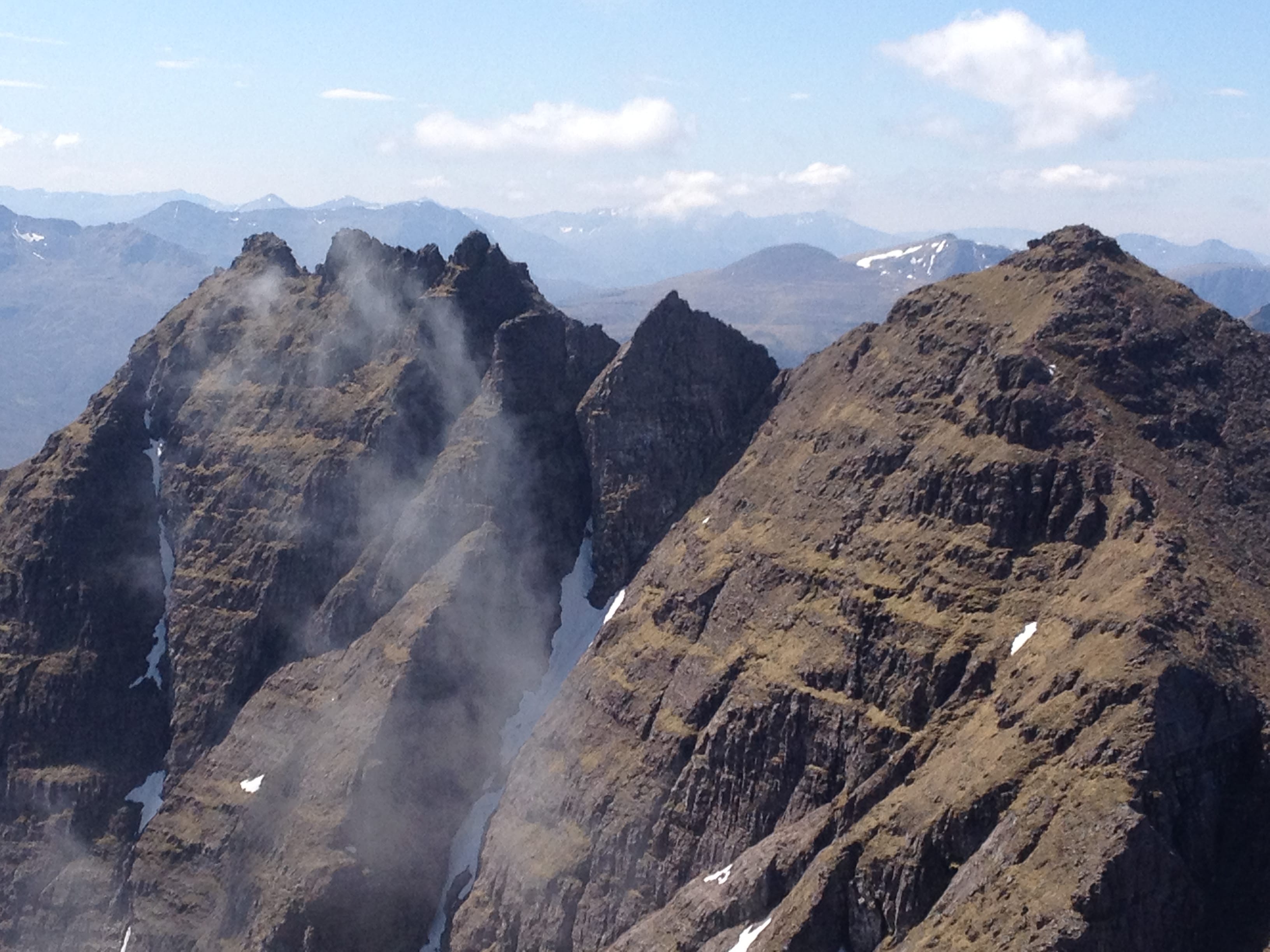 BEST SEAT IN THE HOUSE: The serrated skyline of An Teallach with Lord Berkeley's Seat, centre, prominent