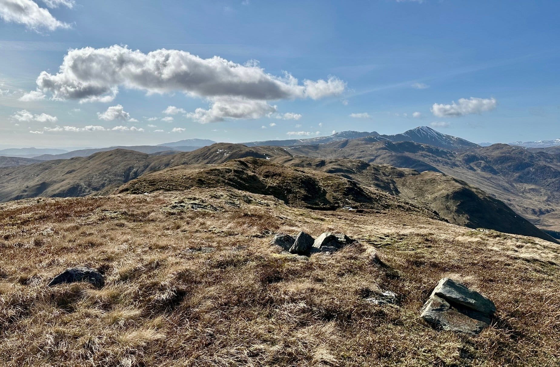FORMER GLORY: Beinn Dearg summit