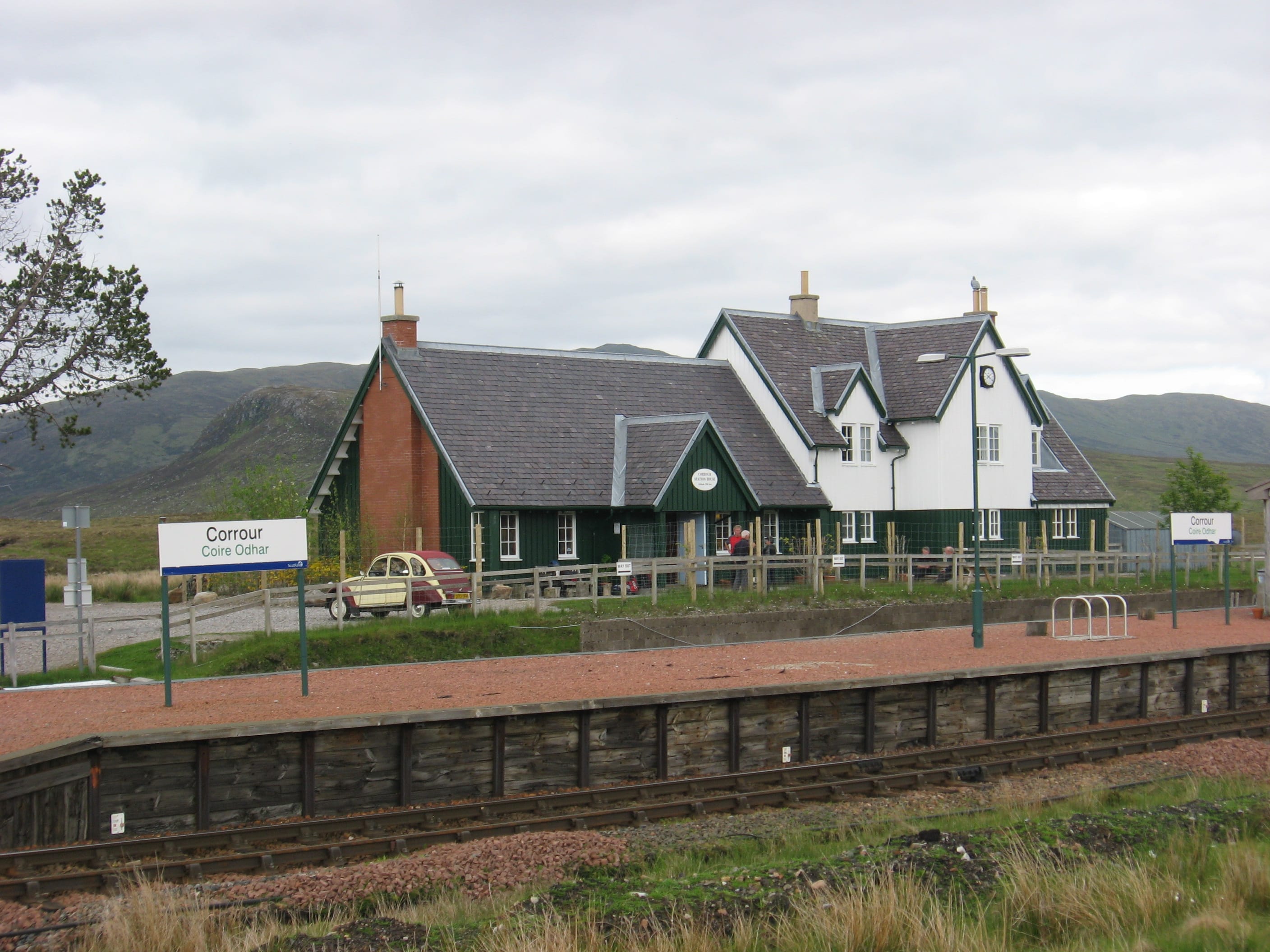 PARTY TIME: Corrour Station