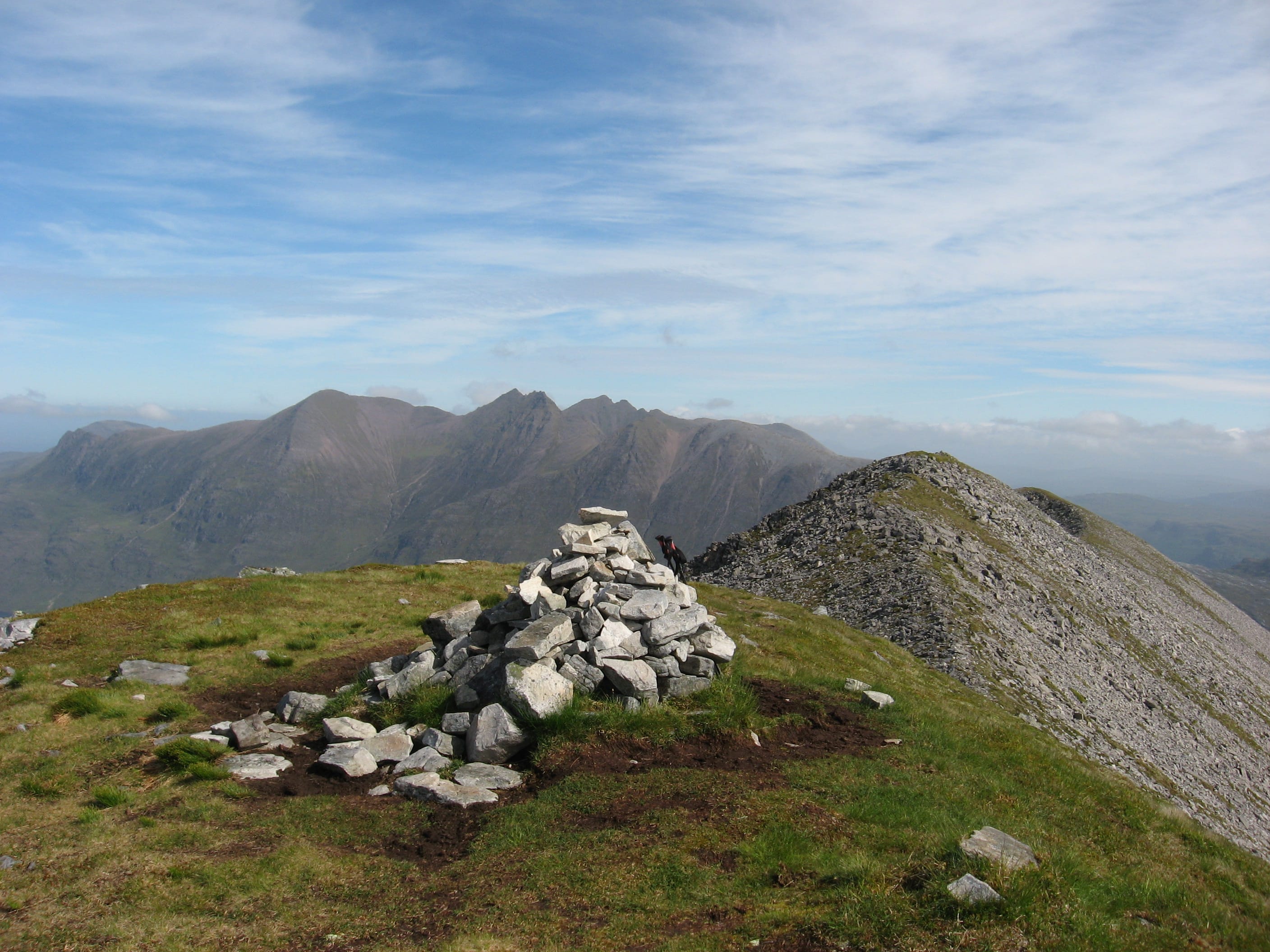 CLEAR WINNER: Beinn a' Chlaidheimh is a fine peak on the Fisherfield round, and it's summit provides great views of An Teallach