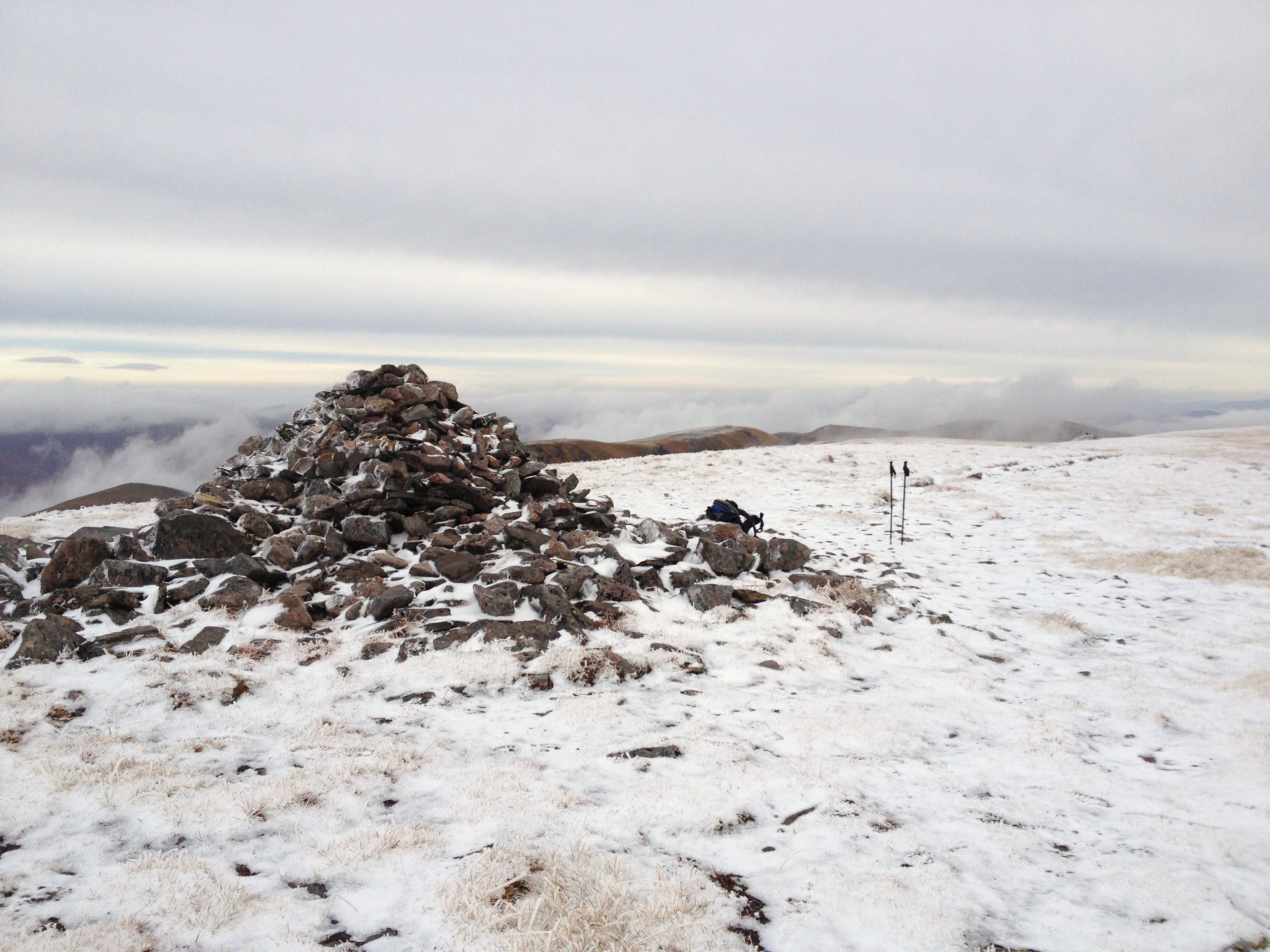 WHITE CAP: Meagaidh summit