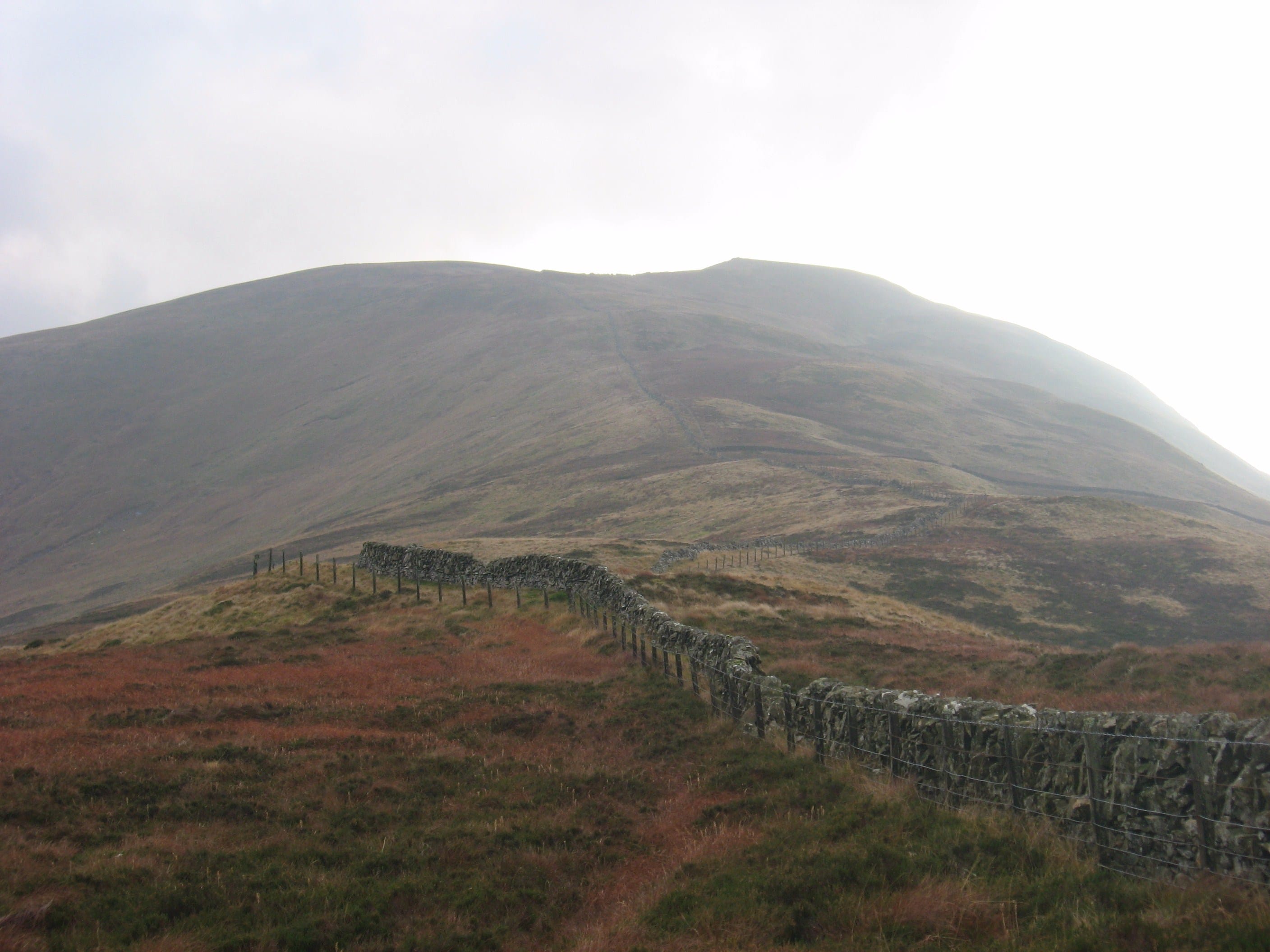 SIGHT FOR SORE EYES: The view opens up to Bodesbeck Law - but the weather soon closed in again