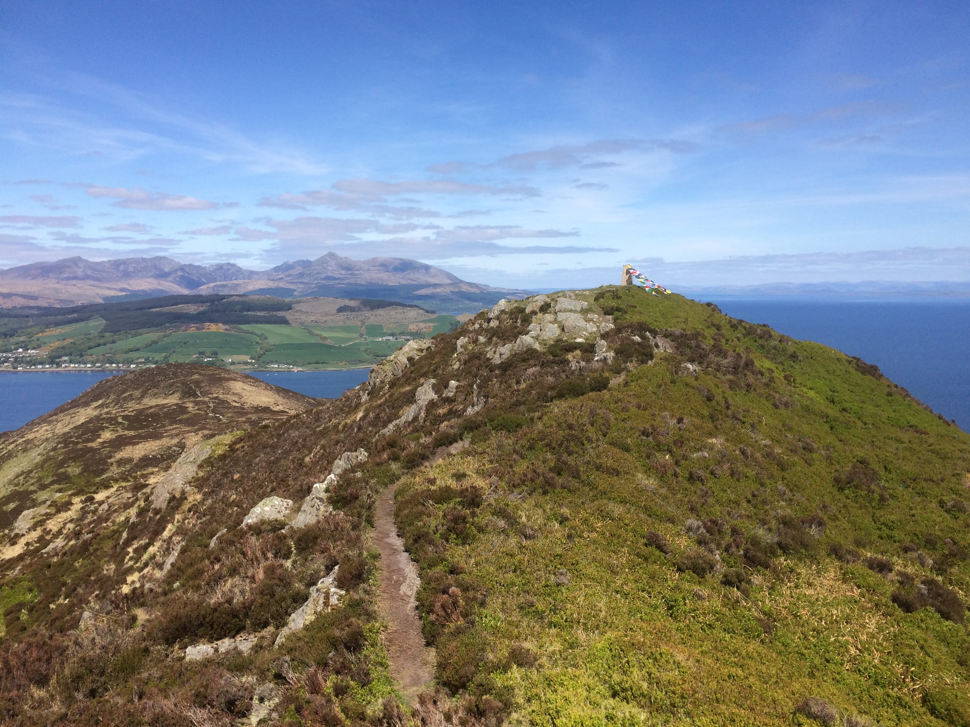 ISLE HIGH: Arran peaks from Holy Isle