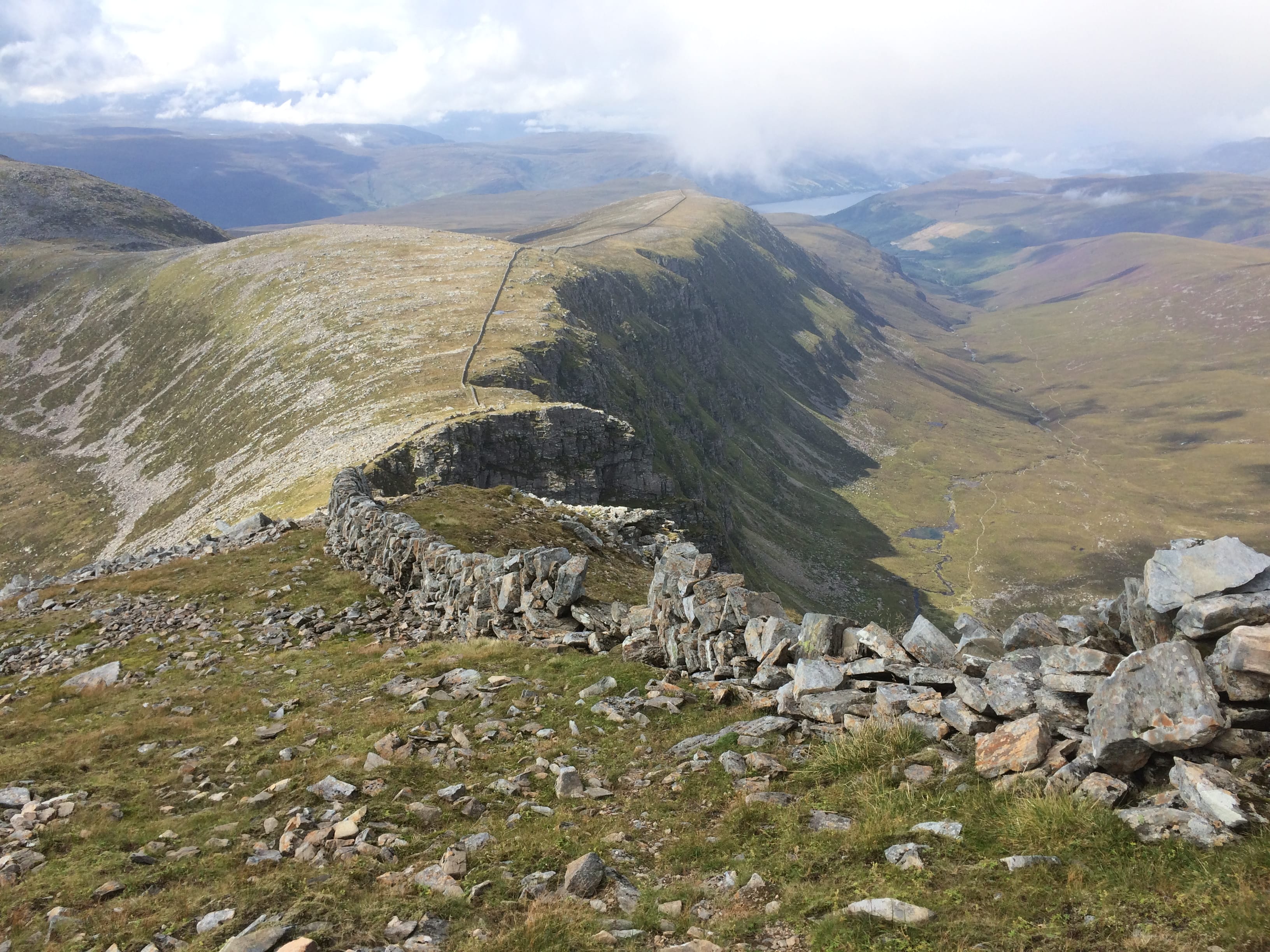 LONG RUNNING: The wall descends north