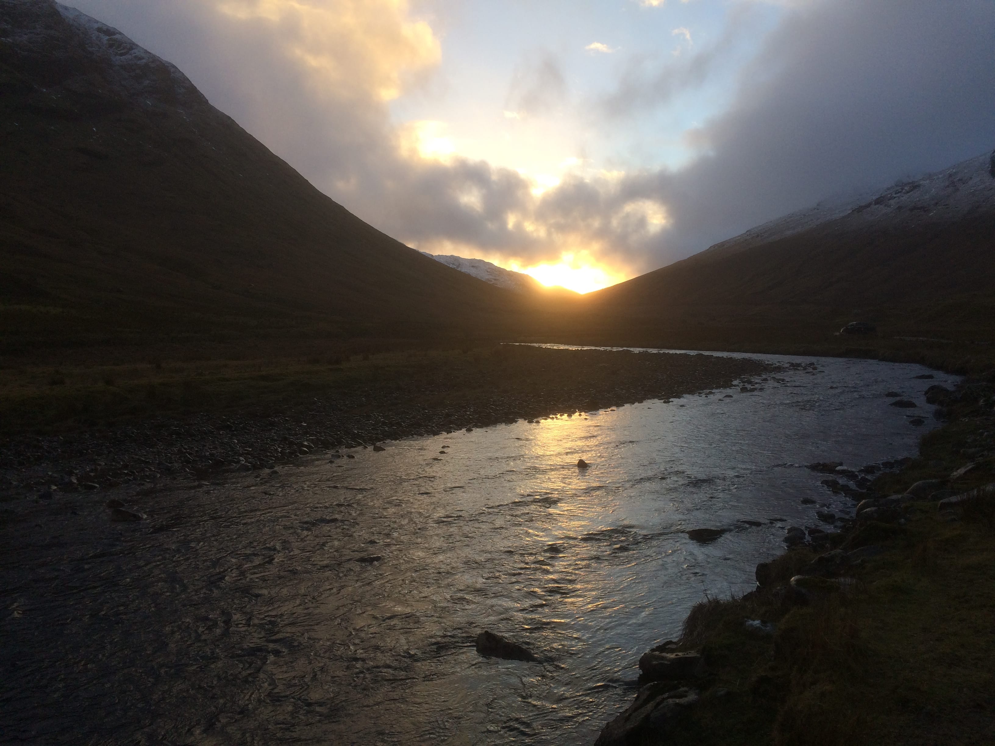 SUNDOWN: The final rays of the day