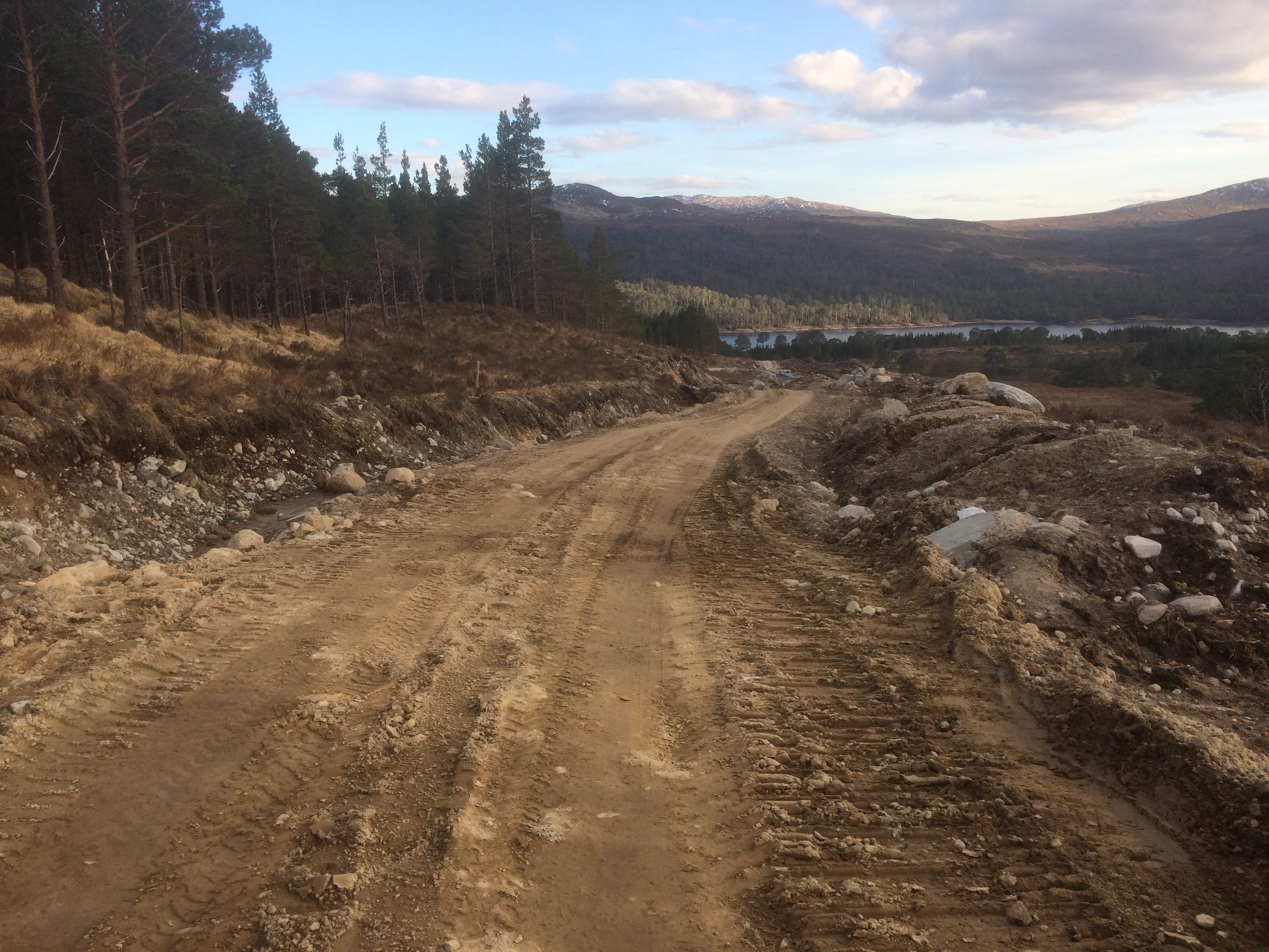 DEVASTATION: Bulldozed track in Affric
