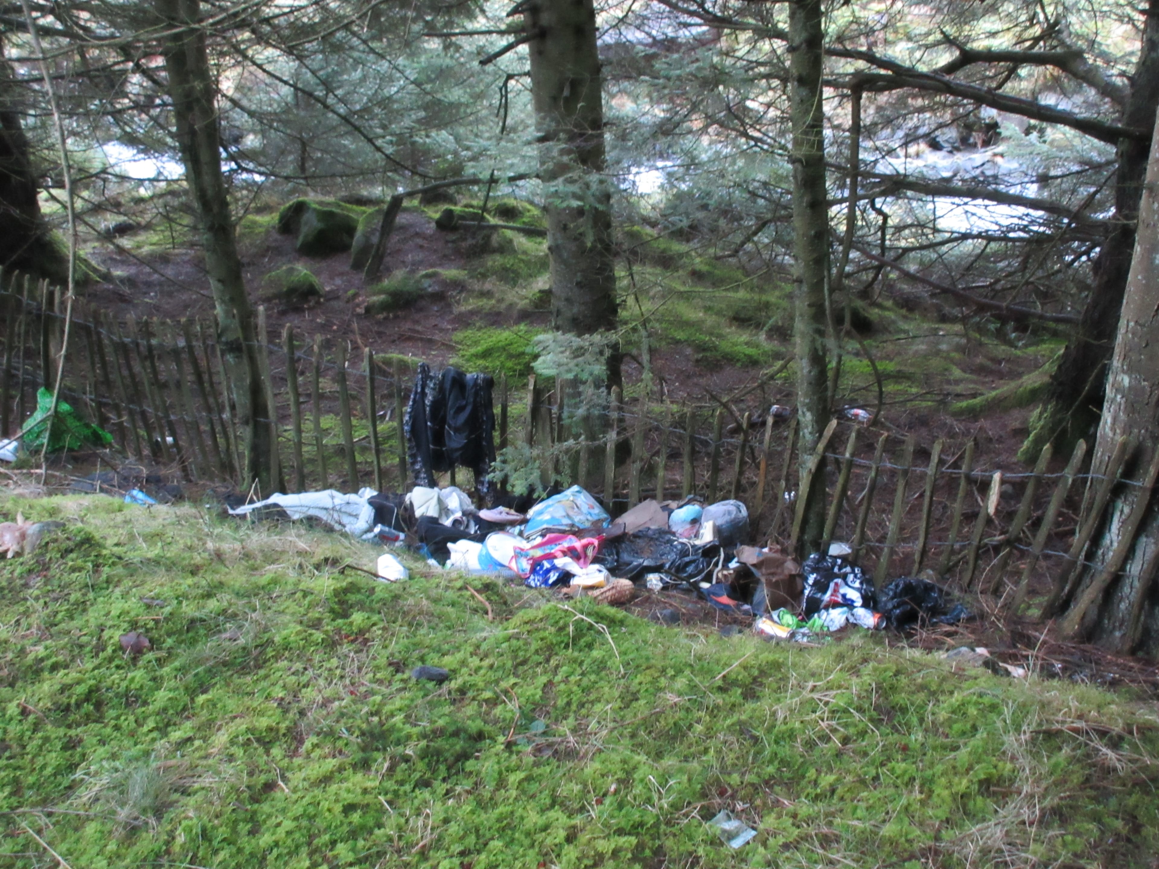 DISGRACE: Piles of rubbish