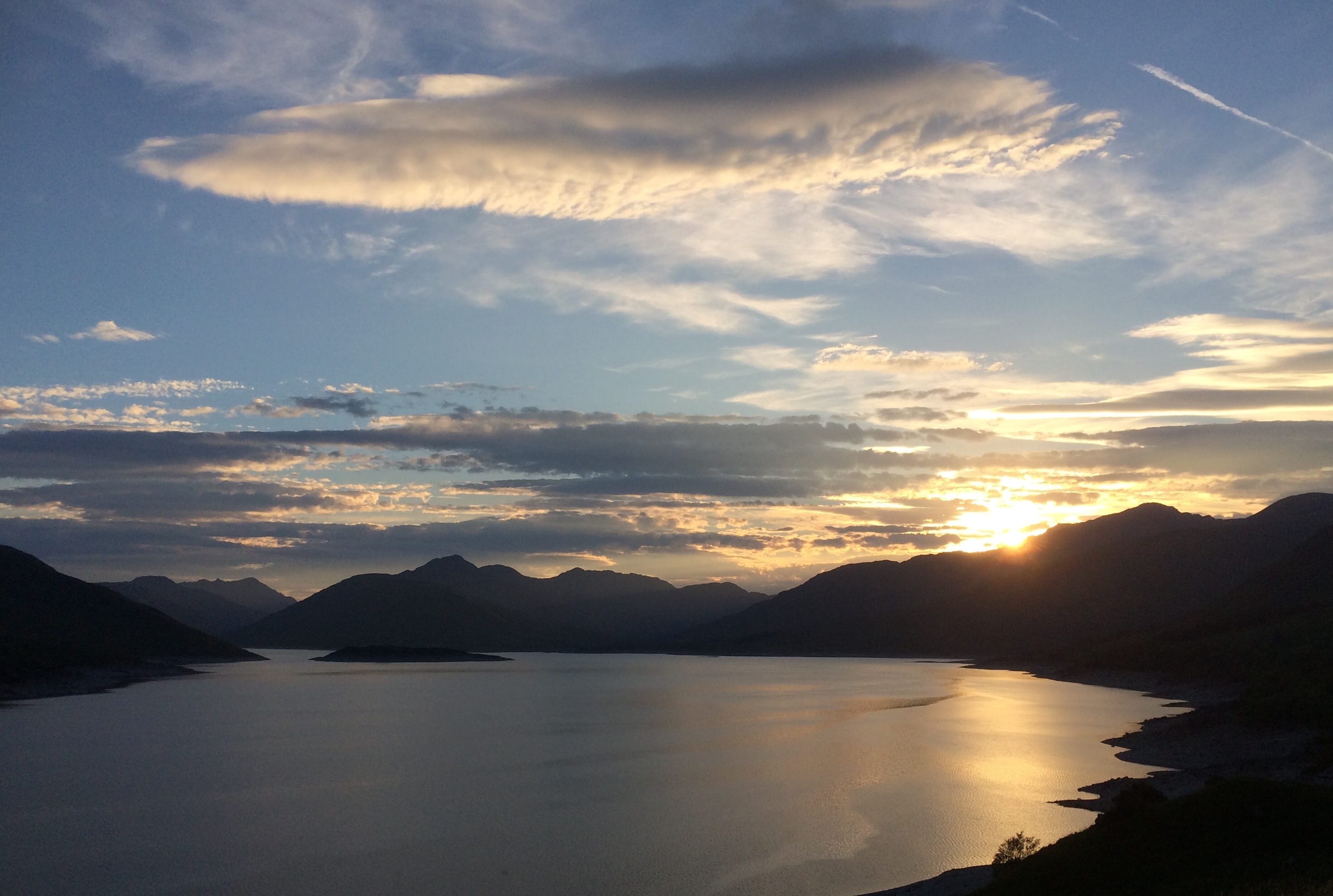NIGHT LIGHT: Loch Quoich sunset