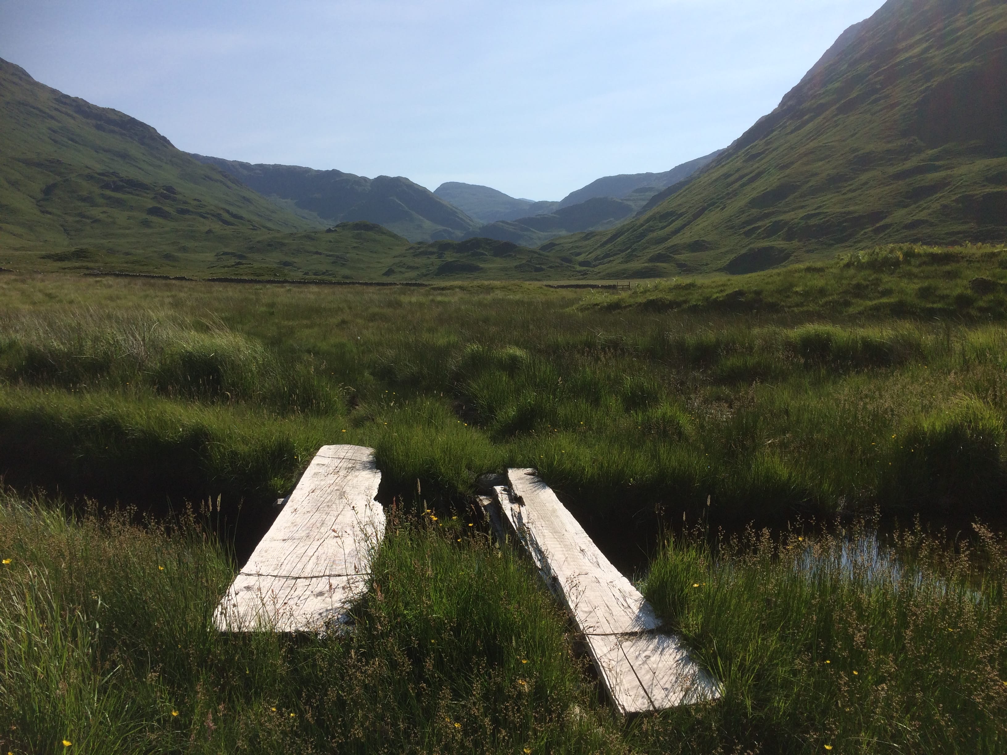 DRY PASSAGE: Glen Moidart boards