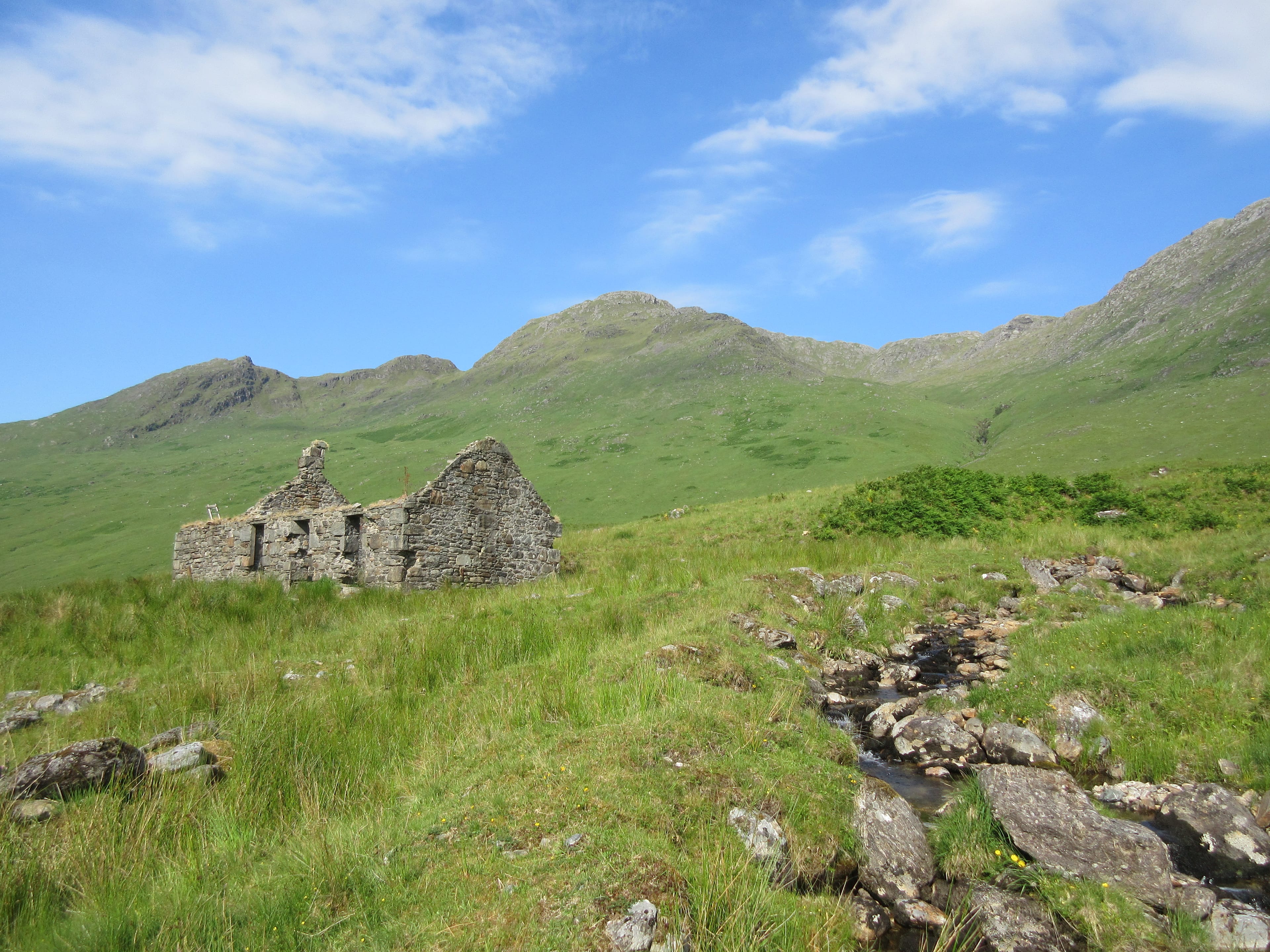 LIFE IN RUINS: The empty shell of a house in the once vibrant Glen Moidart, a beautiful and haunting glen