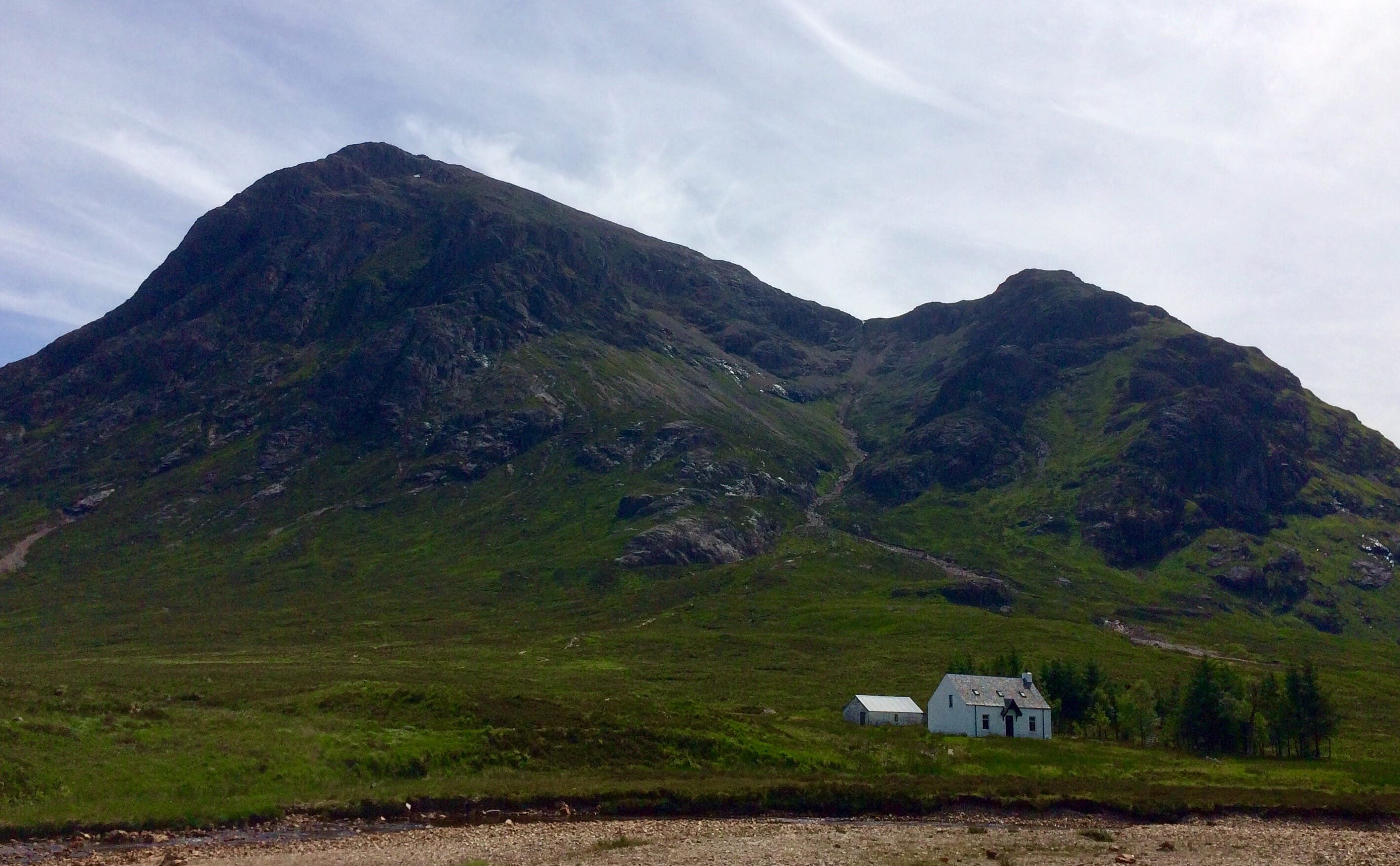 FILM IDOL: Buachaille Etive Mor shows off its brooding good looks during a close encounter with Dutch film crew