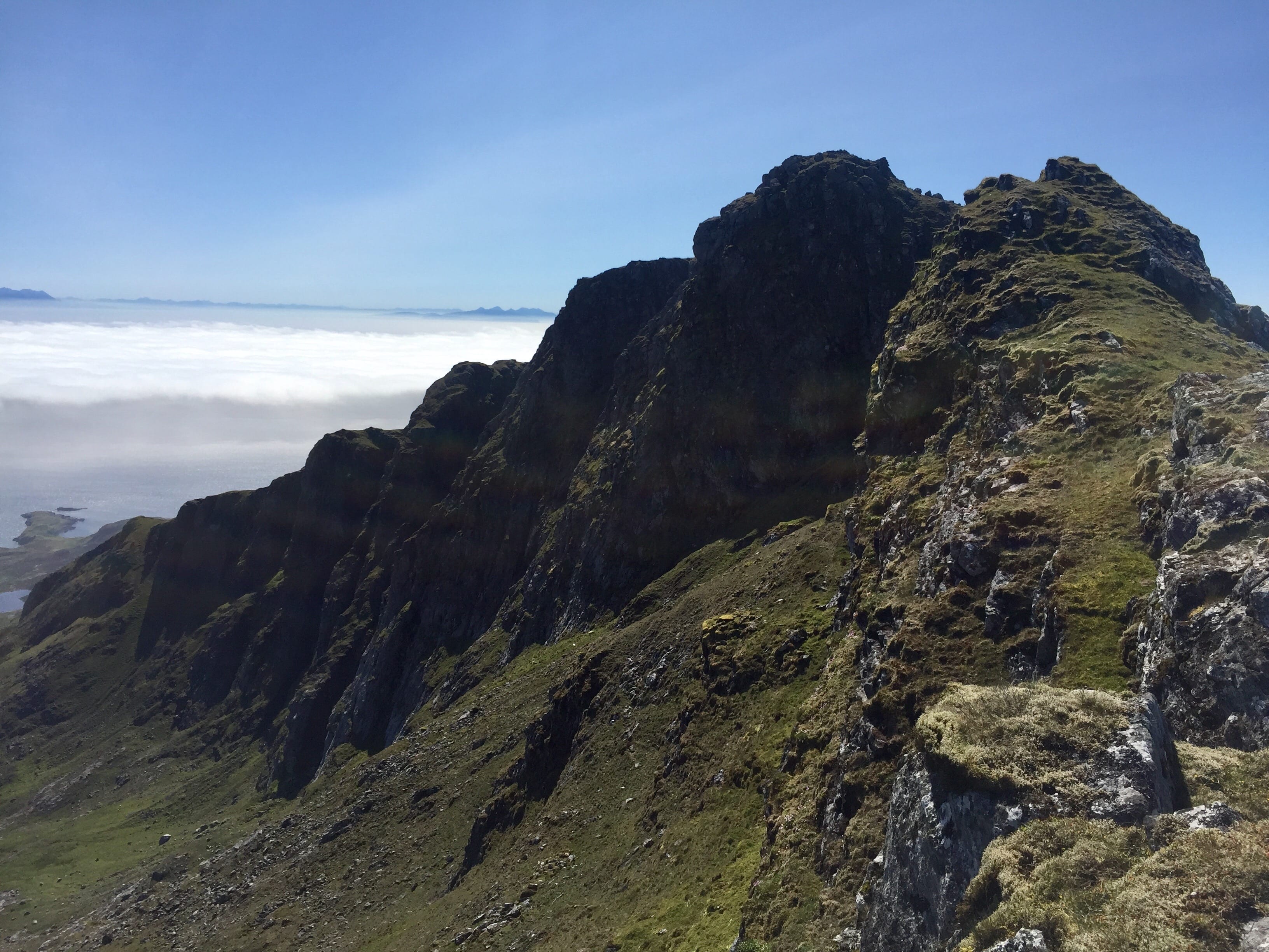STEPS TO HEAVEN: The Heileasdale Buttresses which lead to the summit of Beinn Mhor, the highest point in South Uist