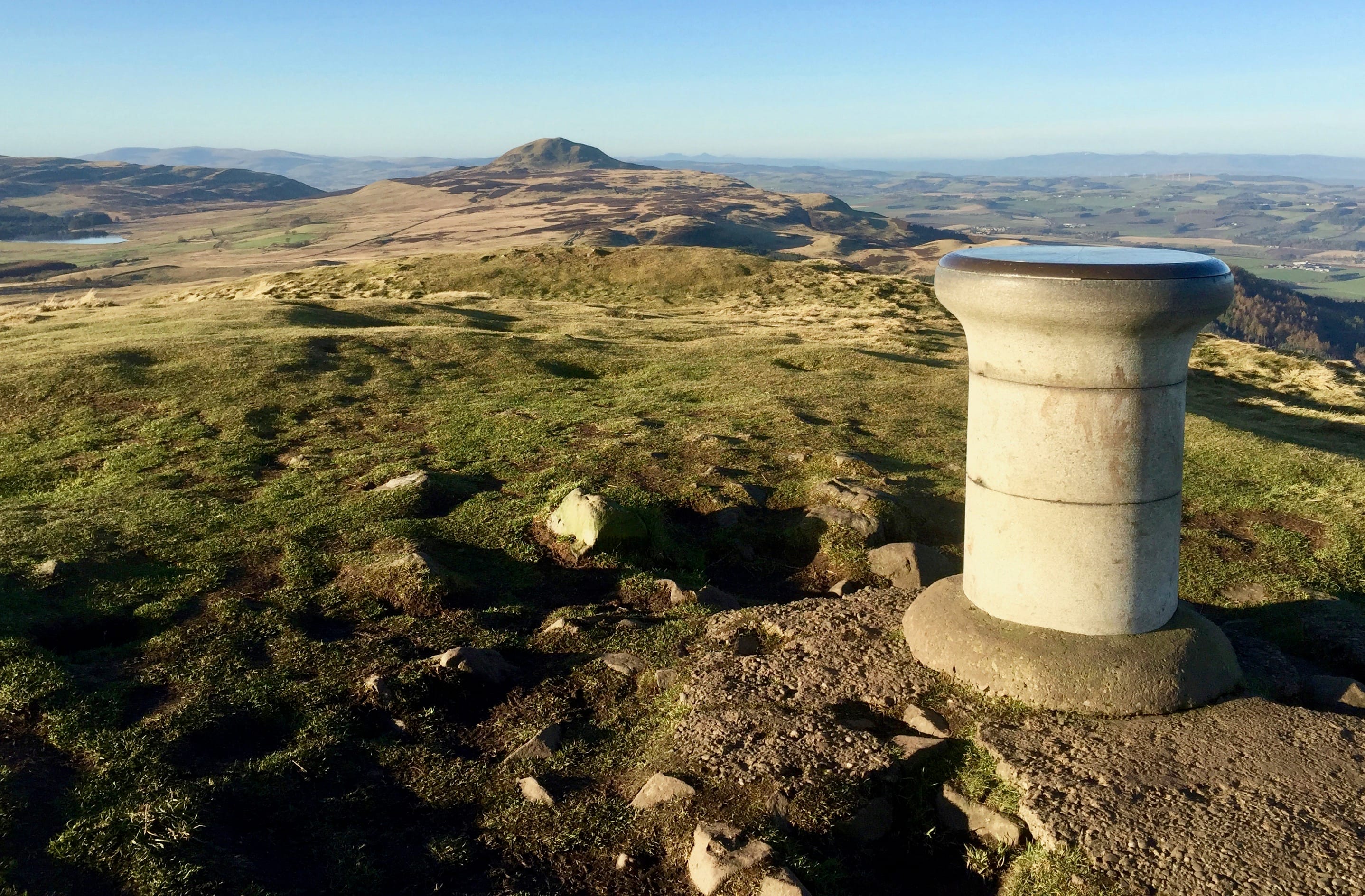 BEAUTY IN A SMALLER PACKAGE: Looking over to West Lomond from the summit of East Lomond – a fine double act in Fife