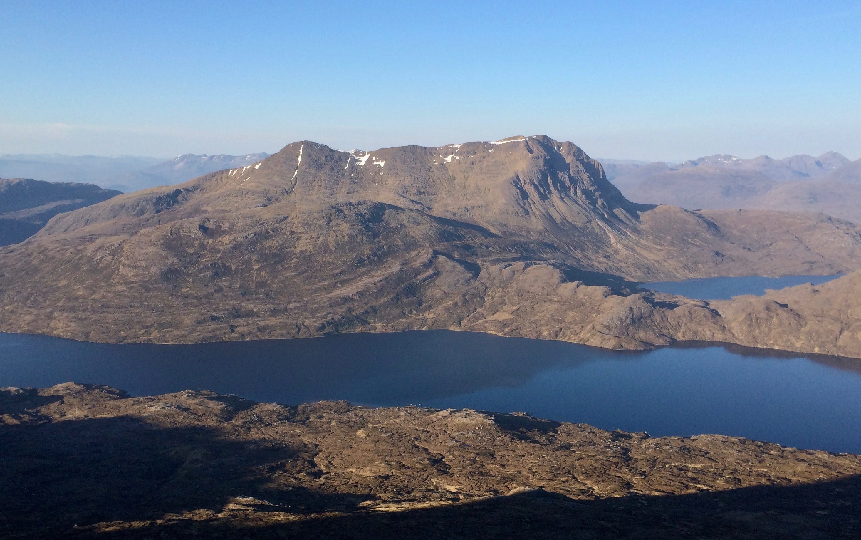 DISTANT TARGET: Slioch from the Fisherfield circuit, part of a massive 18-Munro day by runner Donnie Campbell
