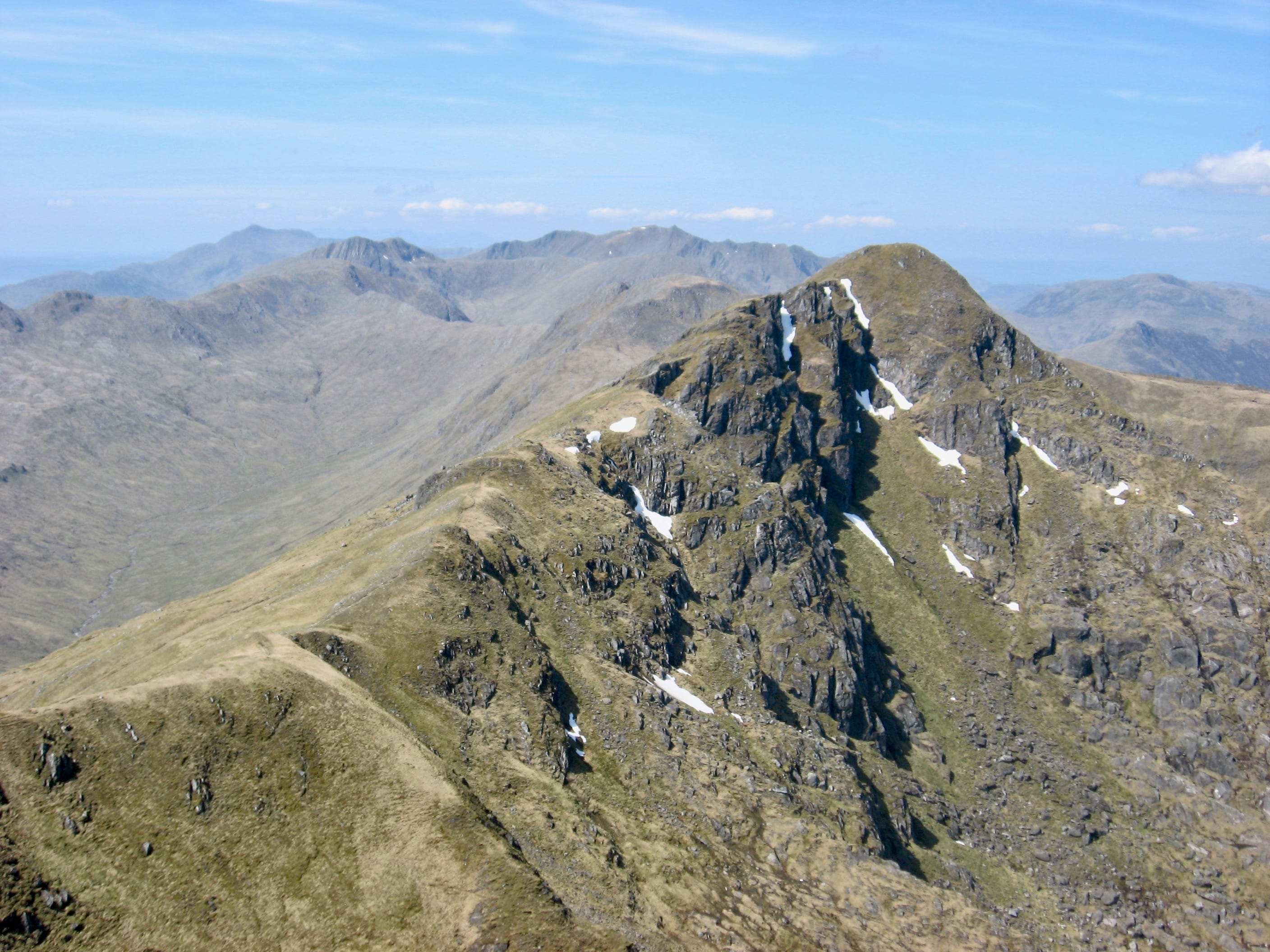PICK OF THE PEAKS: The elegant ridge of shapely Sgurr an Lochain, the finest of South Shiel's magnificent seven