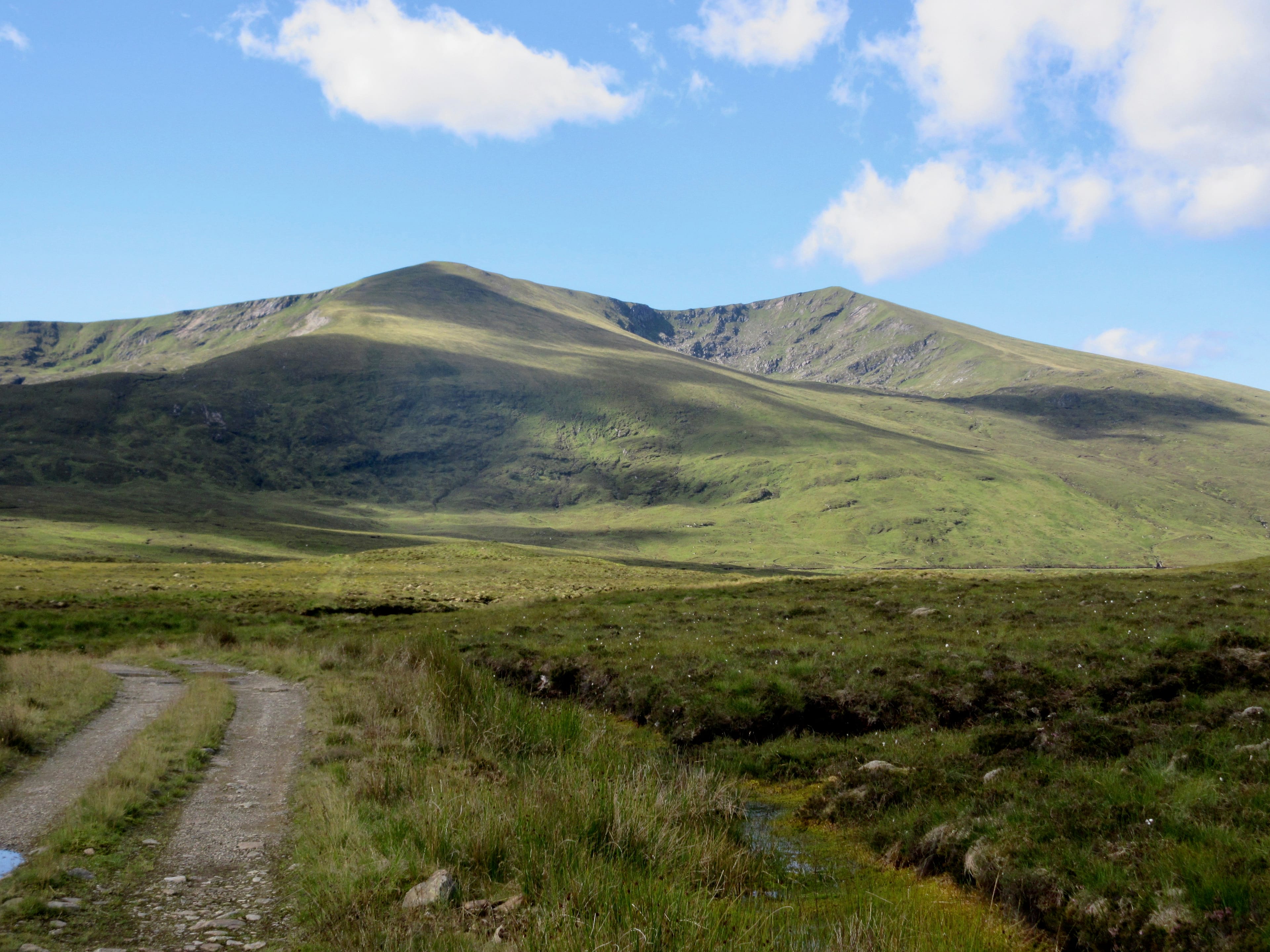 BETTER OPTION: The more interesting northern side of Fionn Bheinn, viewed from the track leading to Loch Fannich