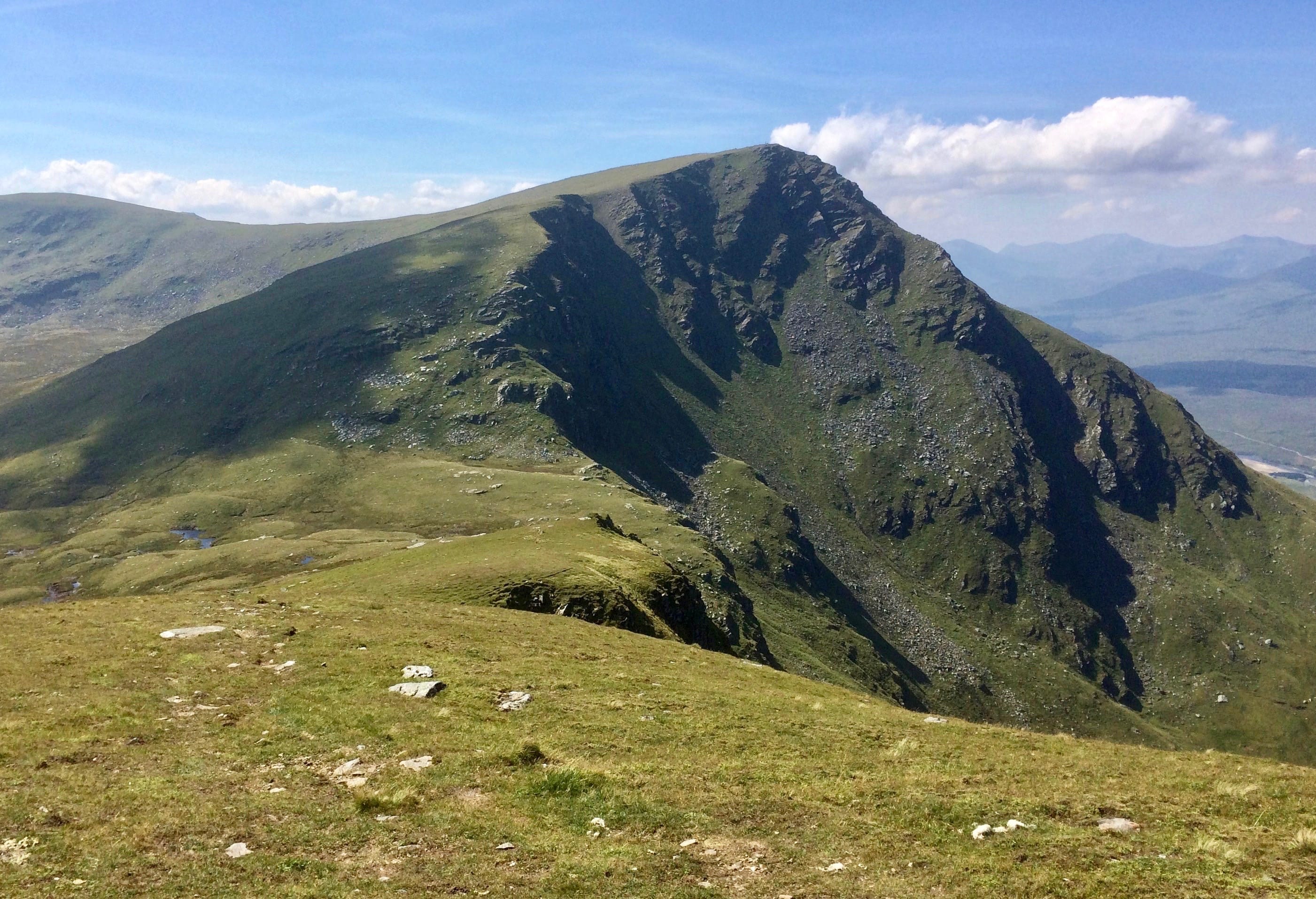 NOW SEE WHAT WE COULD HAVE WON: The spectacular summit and crags of Beinn Achaladair in all their glory