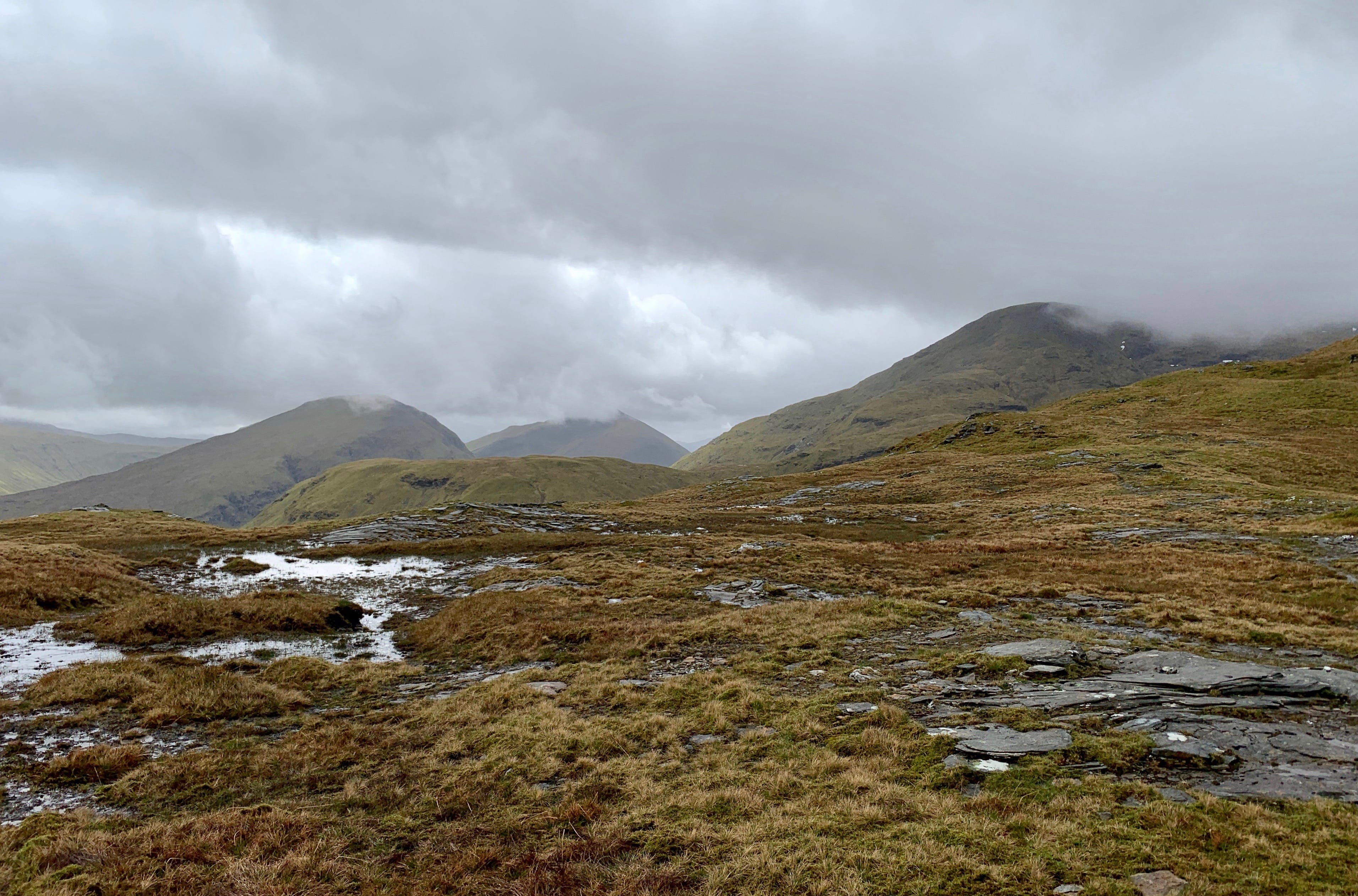 WET OUTLOOK: Rare view at the col