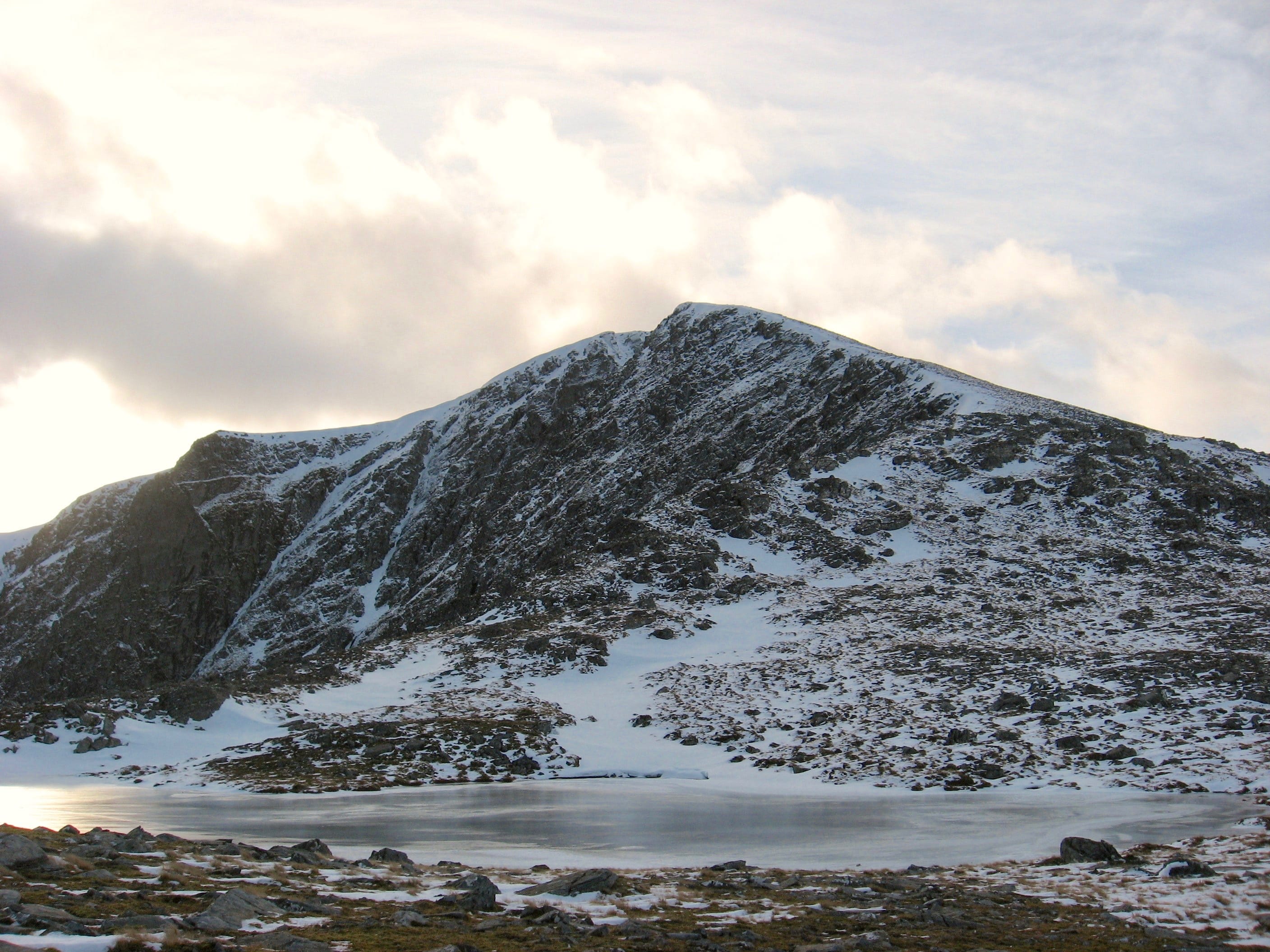 SPECIAL MOMENT: The final approach to Seana Bhraigh, the lonely Munro Steve managed to climb just 16 weeks after surgery