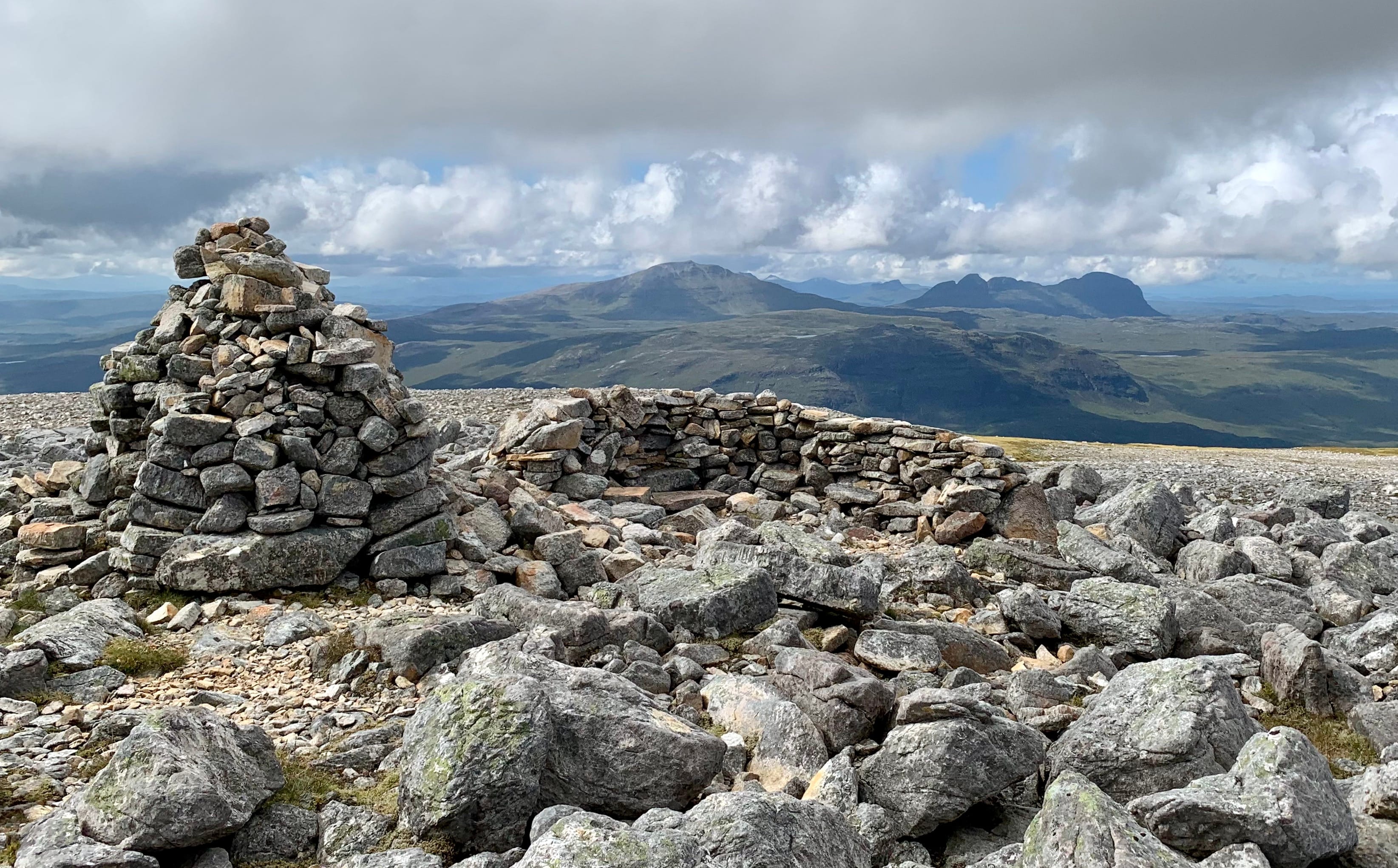 IN GOOD SHAPE: Glas Bheinn summit