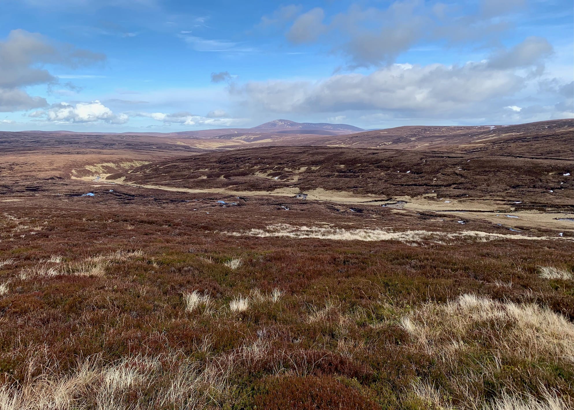 SPOT THE SHELTER: The Shielin of Mark bothy is well hidden in the featureless terrain, tucked away in the folds of the landscape