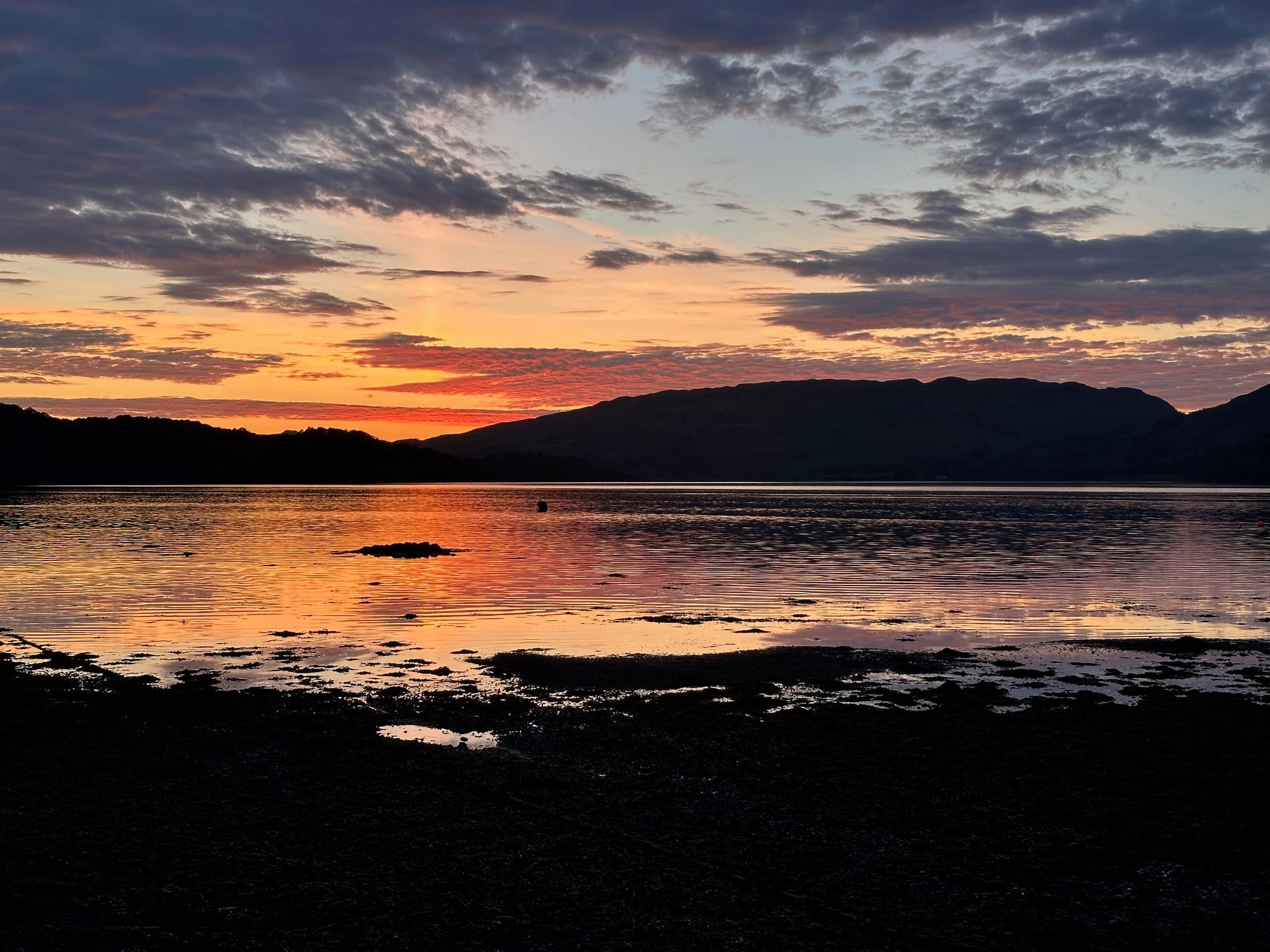 BLAZE OF GLORY: Loch Etive sunset