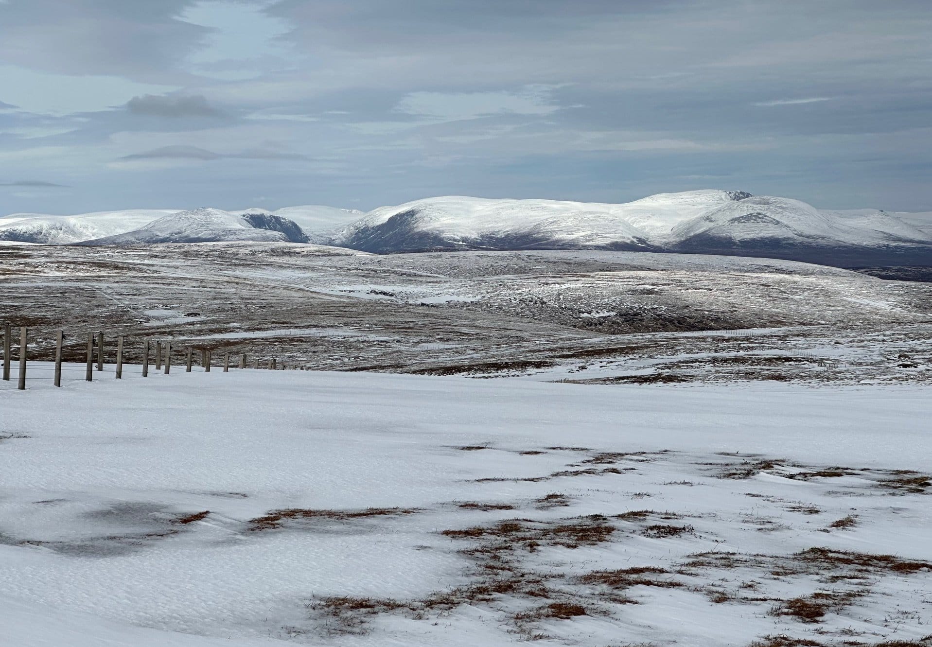 WHITE WORLD: Looking to White Mounth hills