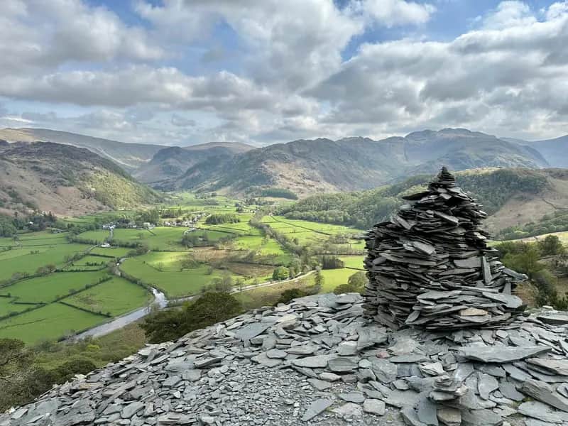 KING OF THE CASTLE: Sensational views from just below the summit of Castle Crag, the smallest Wainwright