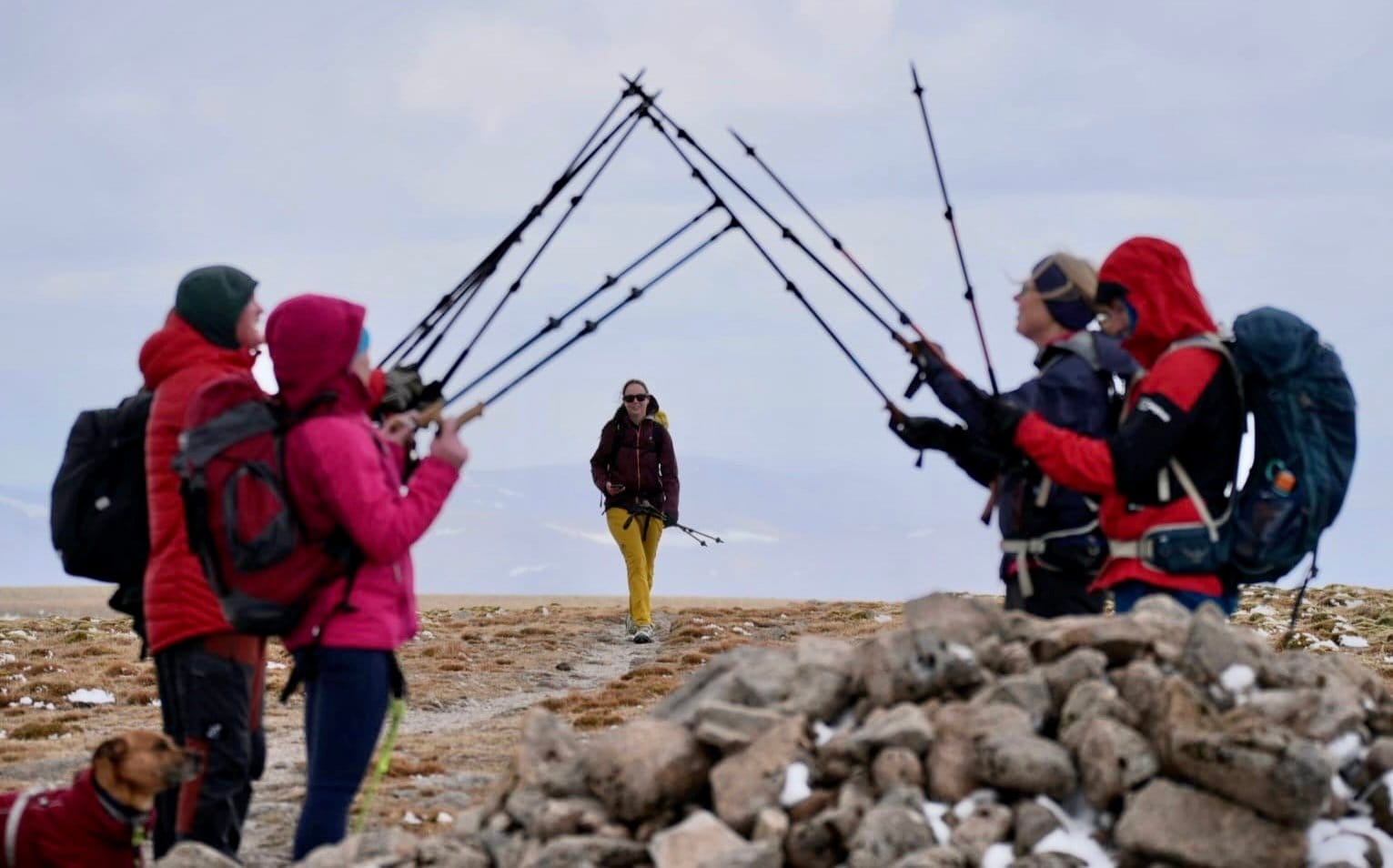 FINAL STEPS: Beinn a' Bhuird celebration